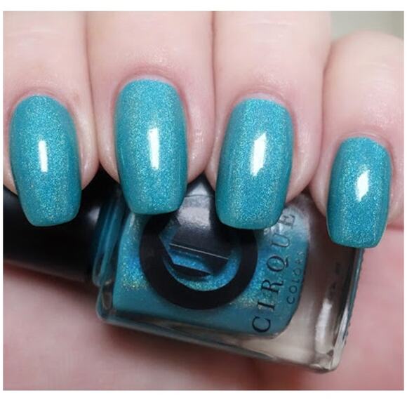 Cirque Nail Polish "Cerrillos" NEW Blue Glitter Shimmer Holo Iridescent Lacquer - Picture 1 of 8